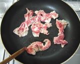長芋と豚肉のキムチ炒め作り方1写真