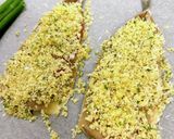 お魚のガーリックチーズ香草パン粉焼き作り方4写真