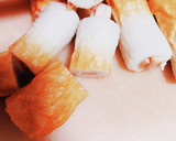 ごぼうとちくわのコロコロ焼き作り方2写真