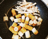 ごぼうとちくわのコロコロ焼き作り方3写真