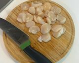 ねぎだく!ホタテの胡麻油和え作り方1写真