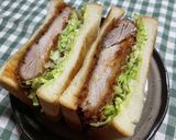 シャキシャキキャベツが美味しいカツサンド作り方8写真