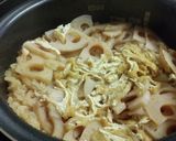 れんこんの炊き込みご飯作り方4写真