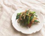 簡単！味付けは塩糀のみ！竹輪と長葱の金平作り方5写真