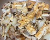 豆腐とベーコンのポン酢炒め作り方5写真