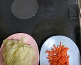キャベツと人参の肉巻き梅ソース添え作り方1写真