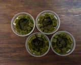 抹茶寒天のクリスマスリース作り方7写真