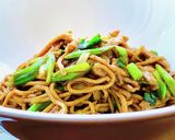 ダイエット!ネギと豚肉の豆腐干焼きそば♡作り方12写真