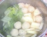 大根と白菜とあじつみれ鍋（圧力鍋）作り方3写真