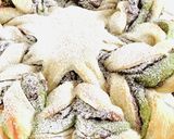 クリスマスに抹茶のスノーフレークブレッド作り方9写真
