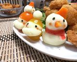 今年は雪だるまも☆トマトサンタ2022作り方14写真