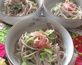 冬でも　キャベツと生ハムのそばサラダ作り方4写真