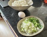 ネギが香る焦がし醤油チャーハン作り方2写真
