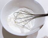レンチン簡単カスタード！作り方1写真