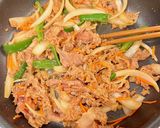【楽めし】豚肉と野菜のコチュジャン炒め作り方4写真