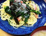 大根葉としらすの和風パスタ作り方5写真