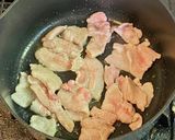 小松菜と豚バラ肉のラーメン作り方2写真