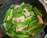 小松菜と豚バラ肉のラーメン作り方5写真