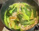 小松菜と豚バラ肉のラーメン作り方7写真
