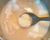 お餅の消費に〜濃厚とろとろ参鶏湯スープ〜作り方10写真