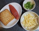 厚揚げ明太マヨチーズ焼き作り方1写真