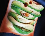 アボチーズわさび醤油トースト！作り方1写真