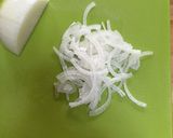 生ハムとタマネギのサラダ作り方1写真