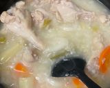 鶏手羽元で☆参鶏湯風（根菜入り）作り方13写真