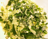 長ネギ青い部分消費！白菜と玉ねぎの卵炒め作り方4写真