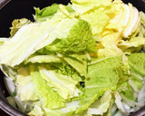 長ネギ青い部分消費！白菜と玉ねぎの卵炒め作り方6写真