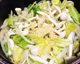 長ネギ青い部分消費！白菜と玉ねぎの卵炒め作り方8写真