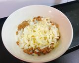 レンチンで混ぜるだけ!納豆チーズリゾット作り方1写真