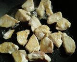 春菊サラダin鶏むねモッツァレラりんご作り方3写真