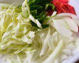 鶏皮で｡｡｡ソース焼きそば作り方3写真