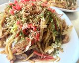 鶏皮で｡｡｡ソース焼きそば作り方7写真