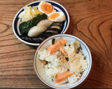 塩鮭と昆布の簡単炊き込みご飯作り方4写真
