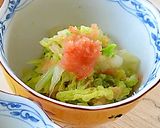白菜の葉先を使ってからし明太子和え♪作り方5写真