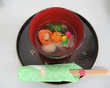 すまし仕立ての彩りお雑煮作り方9写真