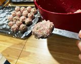 計量スプーンでラクラク大きさ均一な肉団子作り方2写真
