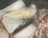 韓国風大根と豚ひき肉の炒め煮作り方3写真