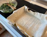 ギリシャ料理　ほうれん草とフェタのパイ作り方8写真