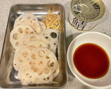 さばとれんこんの甘酢炒め作り方1写真