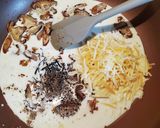 椎茸と茹で卵の和風カルボナーラ作り方4写真