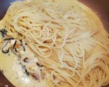 椎茸と茹で卵の和風カルボナーラ作り方6写真