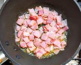 ベーコンと冷凍の里芋とパプリカのパスタ作り方4写真
