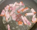 絶品カルボナーラうどん！！作り方1写真