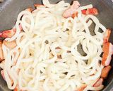 絶品カルボナーラうどん！！作り方2写真
