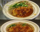 美味ドレチキン南蛮のたれ八味かき揚げ蕎麦作り方2写真