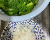 菜の花と大根の麻婆作り方2写真