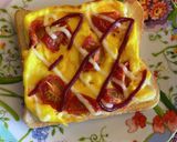 簡単♪レンジでとろとろトマト玉子トースト作り方5写真